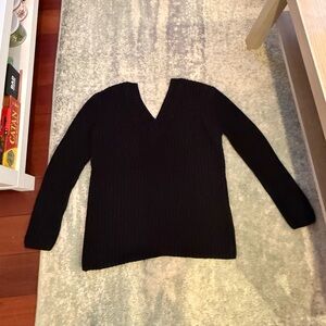Zara Black V-Neck Sweater